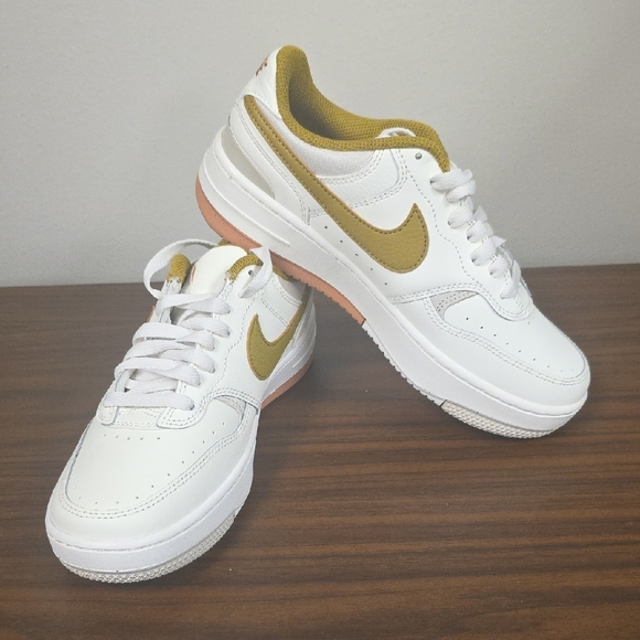 Nike Gamma Force Women's Cream and Gold Sneakers (DX9176) New W/O Tags